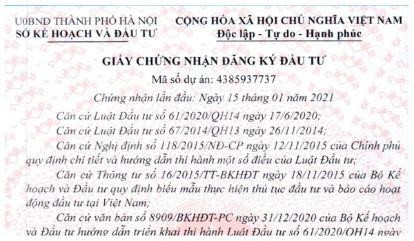 Doanh nghiệp nộp thủ tục thành lập công ty vốn nước ngoài