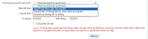 Người nộp thuế không trực tiếp khai thuế