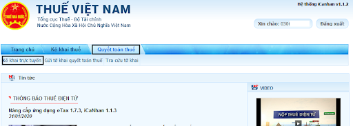 Kê khai trực tuyến